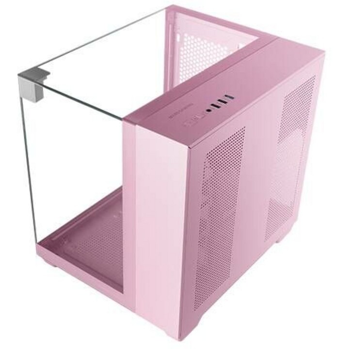 Boîtier gaming MicroATX Mars Gaming McVisionMP triple GPU en verre trempé 330 mm 1x3,5 1x2,5 rose
