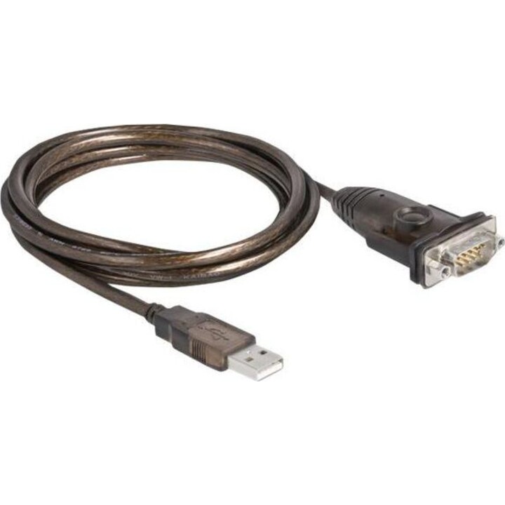 Delock Adapter USB2.0 Typ-A zu 1 x Seriell RS-232 D-Sub9 Pin