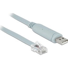 DELOCK Adapter USB2.0/A St - Seriell RS232 RJ45 St 1.0m grau