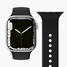 Étui à boucle en silicone : 42 mm | 44 mm | 45 mm | 49 mm (noir)