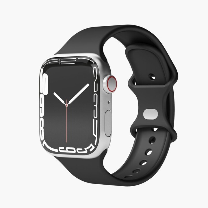 Étui à boucle en silicone : 42 mm | 44 mm | 45 mm | 49 mm (noir)