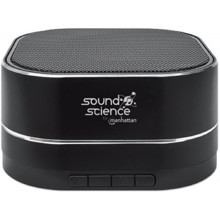 Haut-parleur Bluetooth Metallic Manhattan (microphone, radio FM, sortie sonore décente (3W), 6 heures de jeu)