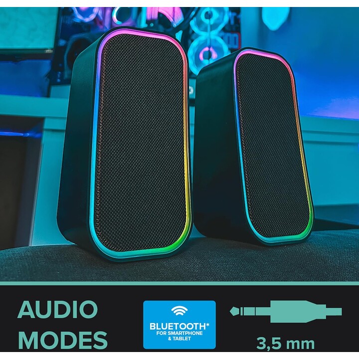 SpeedLink Token Gaming PC -Lautsprecher Bluetooth RGB Gaming -Lautsprecher