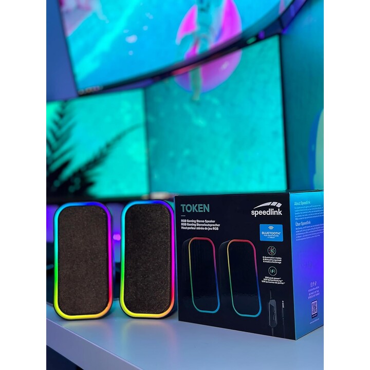 SpeedLink token da gioco token PC PC Bluetooth RGB Gaming Stopaker