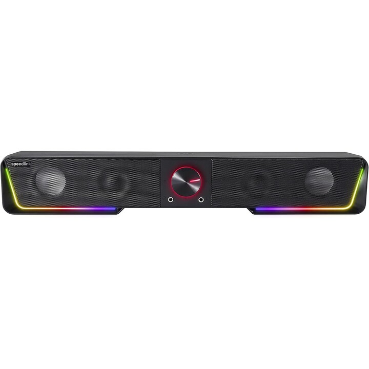Altoparlante della barra audio stereo RGB Gravity con connessione Bluetooth per smartphone/tablet