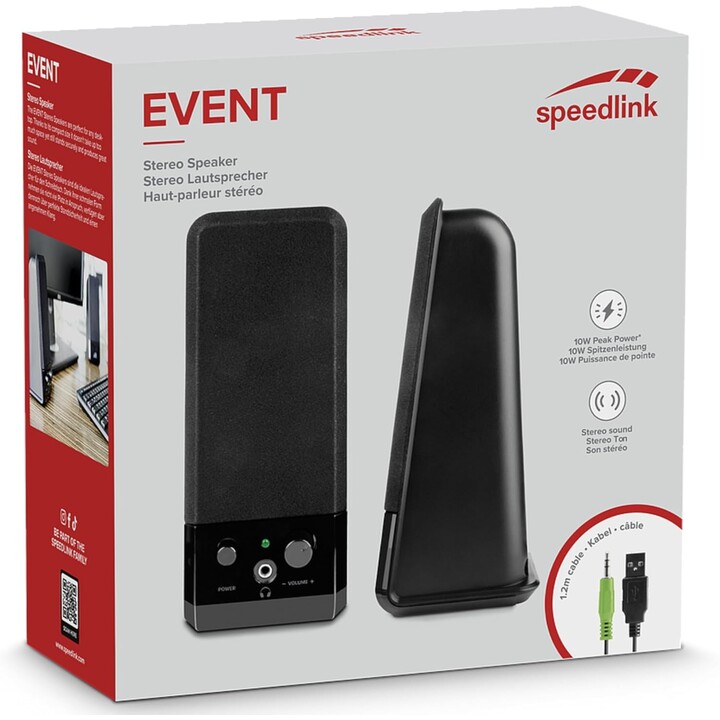 Événement USB 2.0 SPELERS SÉCURITÉS BLACK SL-8004-BK