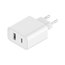 Chargeur secteur USB + Type-C d&#39;origine Xiaomi / 33 W / Blanc / BHR4996GL