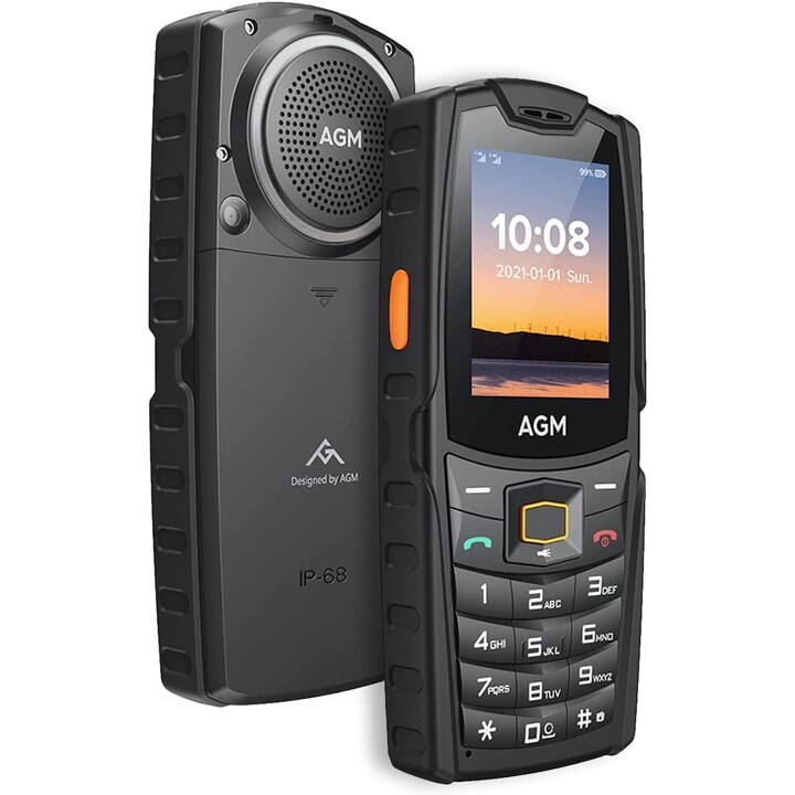 AGM M6, telefono robusto 4G, impermeabili, pulsanti di grandi dimensioni, potenti altoparlanti 109db, schede a doppia sim, 2500 