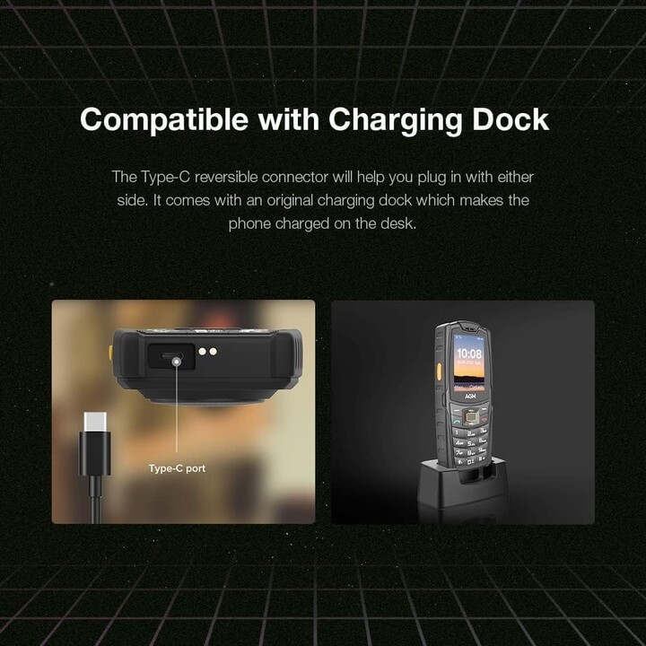 AGM M6, telefono robusto 4G, impermeabili, pulsanti di grandi dimensioni, potenti altoparlanti 109db, schede a doppia sim, 2500 