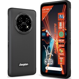 Energizer H67G 5G, 128GB de ROM, 4GB de RAM, pantalla de 6.78 pulgadas, batería de 4900 mAh, impermeable y amortiguador, negro