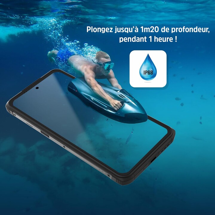 Energizer H67G 5G, 128GB de ROM, 4GB de RAM, pantalla de 6.78 pulgadas, batería de 4900 mAh, impermeable y amortiguador, negro