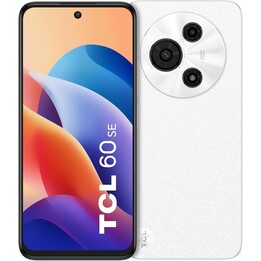 TCL 60 SE, 512 GB ROM, 8GB RAM + 10 GB Expansion, 50 MP Kamera, 6,67 HD + Display, 5200mah, Android 15, Dual Sim, Weiß