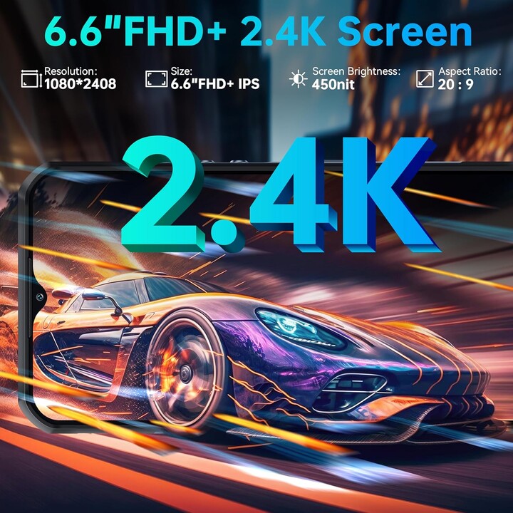 Oukitel WP35 Pro 5G, 36 Go RAM + 512 Go Rom, 11000mAh, 6,6 pouces FHD + Affichage, IP68, 64 MP + Caméra 32MP, gris