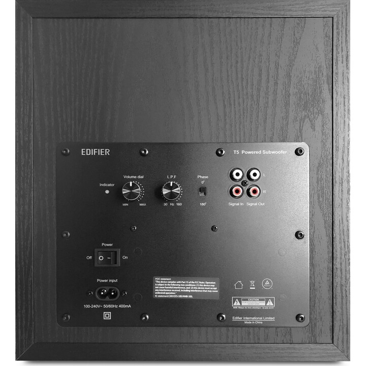 Edifier T5 Active Subwoofer grau, schwarz