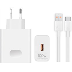 Honor 100W Cargador de sobrealimentación con cable USB C 6A para Honor 5503AAHX