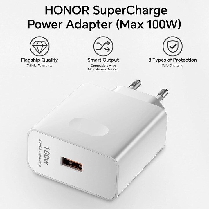 Honor 5503AAHX caricatore USB-C 100W 6A bianco