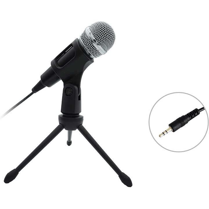 Equip 245341 mini microphone de table stéréo