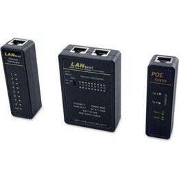Tester di cavi di rete EQUIP per cavi RJ45/RJ11/RJ12/BNC nero