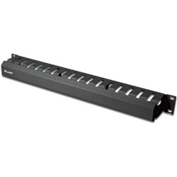 Equipamento de gestão de cabos EQUIP 19" preto