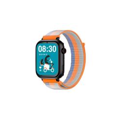 SaveFamily Plus Smartwatch mit Anruf und GPS / 1,85&quot; / 680 mAh / NanoSIM / Stoff / Schwarz/Acid Orange