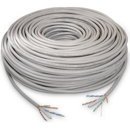 AISENS A135-0262 câble réseau RJ45 Cat.6 UTP rigide AWG24 gris 305 m