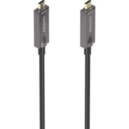 USB 3.1 Gen2 10Gbps AOC 4K@60Hz 3A 60W Cabo de marcador eletrônico, tipo USB-C/M-USB-C/M, Black, 7,5m