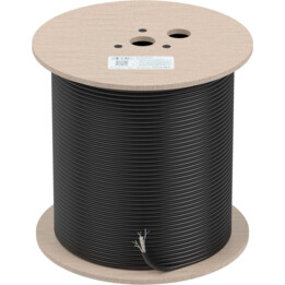 Aisen A135-0751 Câble réseau imperméable extérieur RJ45 Cat.6 UTP Rigid CCA AWG23, noir, 305m