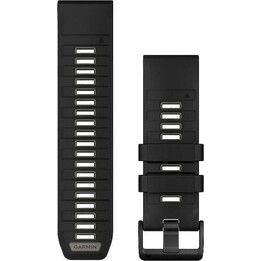 Garmin QuickFit 26 mm Silikon-Ersatzarmband Schwarz/Grau