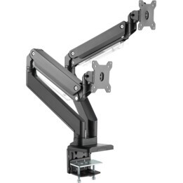 Digitus DA-90427 Monte a doppio monitor universale con molla pneumatica e fissaggio a scatto
