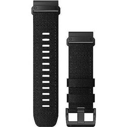 Bracelet de rechange Garmin QuickFit 26 mm en nylon noir et acier inoxydable