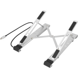igitus DA-90424 Stand per laptop variabile, hub USB-C