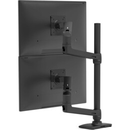 Ergotron 45-509-224 Stackable LX Vertical Arm for Two Monitors up to 40", VESA Desktop Mount