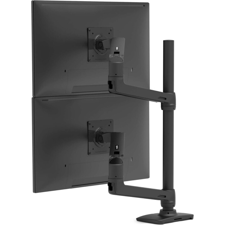 ERGOTRON 45-509-224 ARM VERTICALE IMPLETABILE per due monitor fino a 40", Monte del desktop Vesa