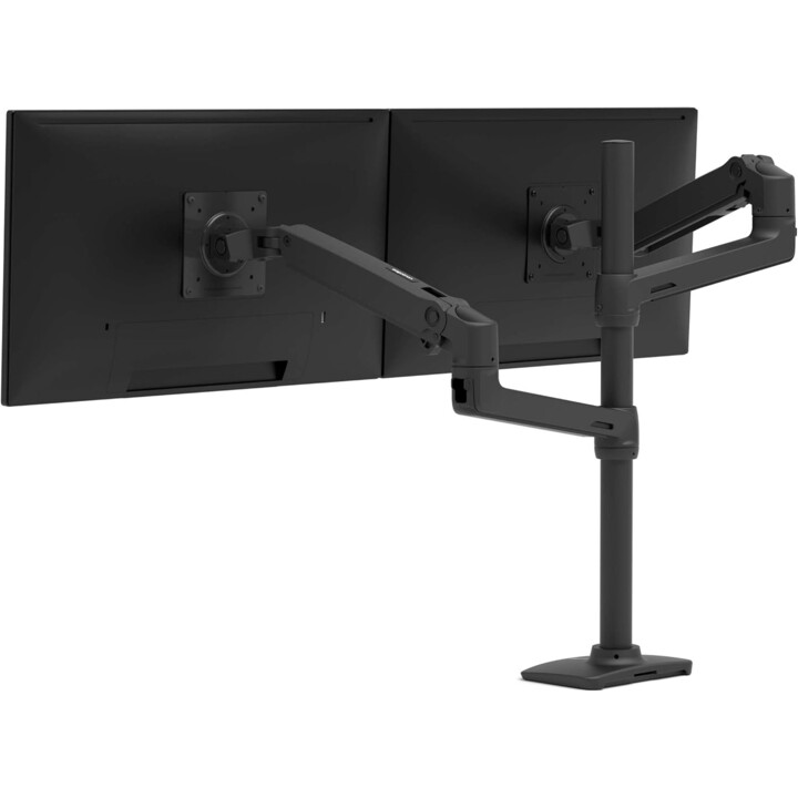 ERGOTRON 45-509-224 ARM VERTICALE IMPLETABILE per due monitor fino a 40", Monte del desktop Vesa