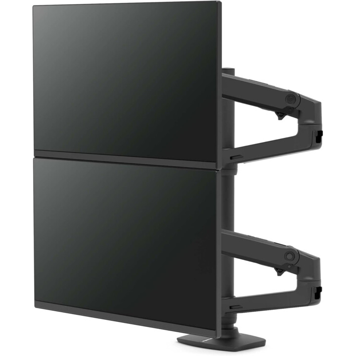 ERGOTRON 45-509-224 ARM VERTICALE IMPLETABILE per due monitor fino a 40", Monte del desktop Vesa