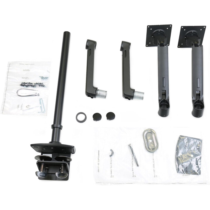 ERGOTRON 45-509-224 ARM VERTICALE IMPLETABILE per due monitor fino a 40", Monte del desktop Vesa