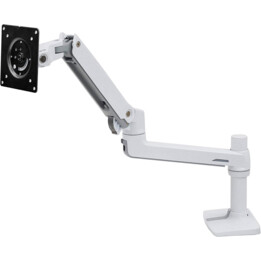 Brazo para monitor Ergotron 45-490-216 LX, soporte de escritorio para un solo monitor, Blanco