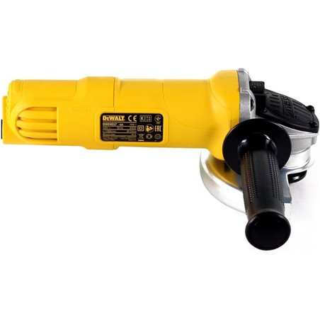 Mini Amoladora DEWALT DWE4057-QS 800W, Empuñadura Lateral y Cubierta de Protección, Disco Ø125mm