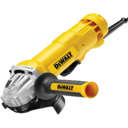 Dewalt DWE4203-QS 125 mm 1,010W 11,000 rpm Mini Grinder con interruptor Deadman, 1010 W, 230 V, negro/amarillo