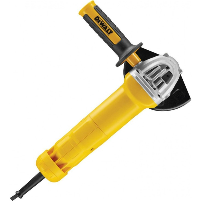 DEWALT DWE4203-QS 125mm 1.010W 11.000 giri/min mini macinino con interruttore morto, 1010 W, 230 V, nero/giallo