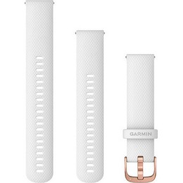 Garmin Sustratzamband 20mm Silikon Weiß/Gold