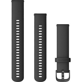 Garmin Ersatzarmband 20mm Silikon Preto/Metallteilen