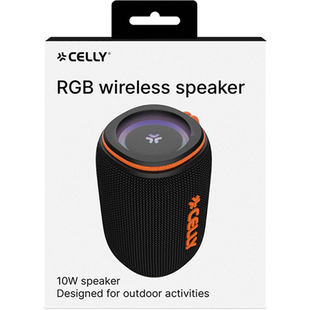 Altavoz Celly AURA10WOR portátil y para fiestas estéreo, Negro