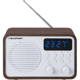 Blaupunkt PP7BT Radio portable avec Bluetooth et USB, Brown / Blanc
