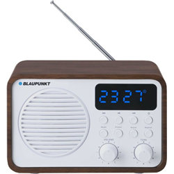 Blaupunkt PP7BT Radio portable avec Bluetooth et USB, Brown / Blanc