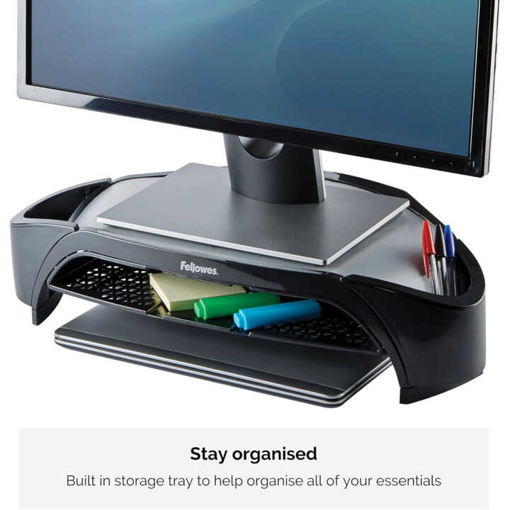 Soporte para monitor Fellowes 8020801 Plus Smart Suites, Negro