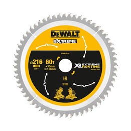 DeWALT XR FlexVolt Sägeblatt 216mm x 30mm 60T