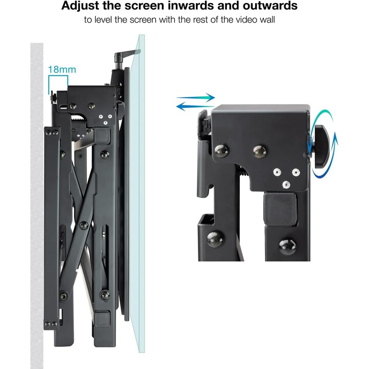 Tooq TQVW5470T Mont mural vidéo pour 54"- 70" Affichages, noir