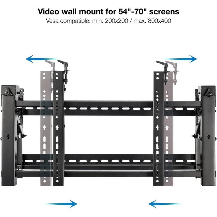 Tooq TQVW5470T Mont mural vidéo pour 54"- 70" Affichages, noir
