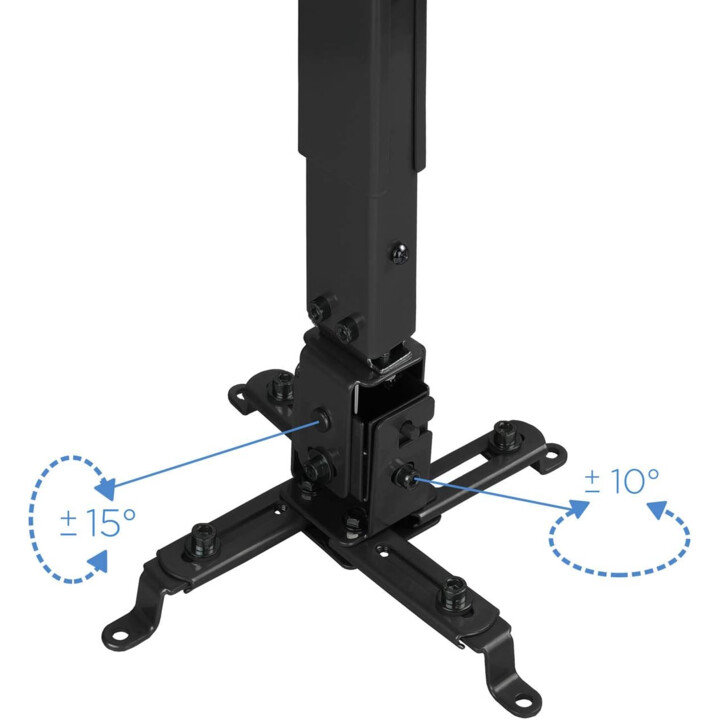TOOQ PJ2012T-B Projector Ceiling Mount, Black